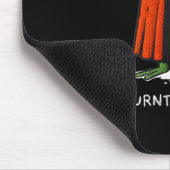 Ich bin ausgebrannt Mlord lustiger Ritter Frosch M Mousepad (Ecke)