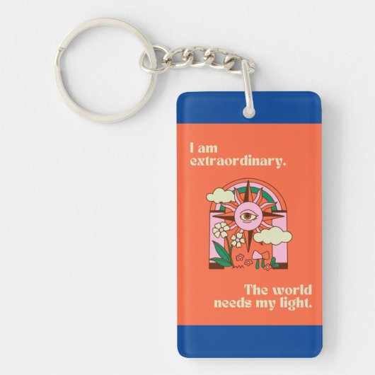 Ich bin außergewöhnlich aussehen außergewöhnlich schlüsselanhänger (Vorderseite)