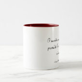 Ich bin außerordentlich Patient zur Verfügung Zweifarbige Tasse (Mittel)