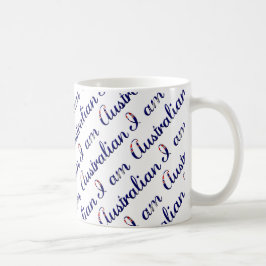 Ich bin australisches Country Pride Typografy Patt Kaffeetasse