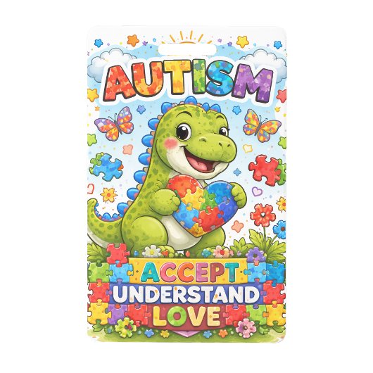 Ich bin Autismus-Warn-ID-Kartenabzeichen Ausweis