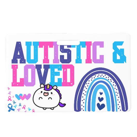 Ich bin Autist Name ID Abzeichen - Autismusalarm-A Ausweis