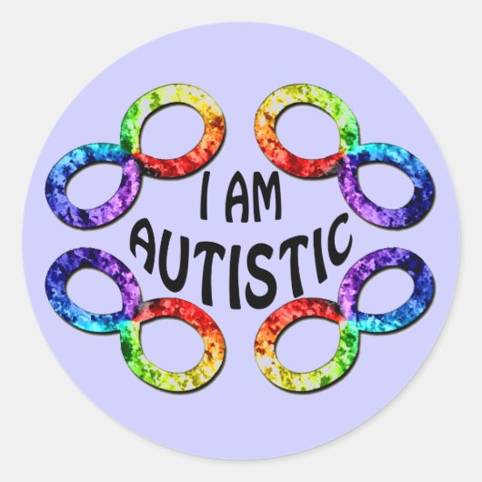 Ich bin Autistic Stickers (Vorderseite)