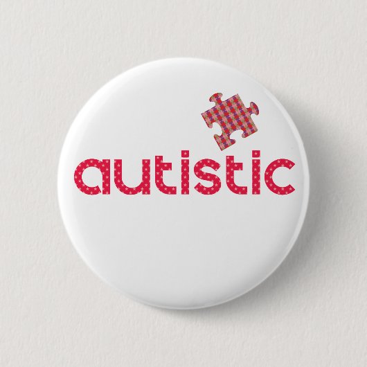 Ich bin autistisch button (Vorderseite)