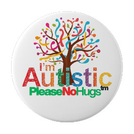 Ich bin autistisch Keine Umarmungen Pin Button Abz