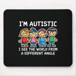 Ich bin autistisch, sehe die Weltkriege gegen Auti Mousepad