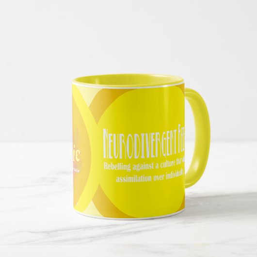 Ich BIN AUTISTISCHE Tasse (VorderseiteRechts)