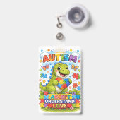 Ich bin Autistischer Alarm ID Kontakt Abzeichen Ausweis (Vorderseite mit Ausziehbar)