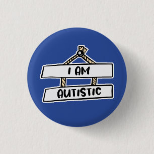 Ich bin autistisches Abzeichen - Neurodivergent Ab Button