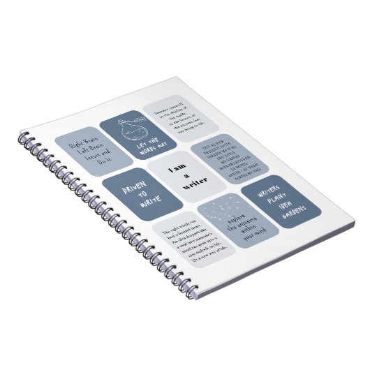 Ich bin Autor Motivierend Zitate Notizblock (Rechte Seite)