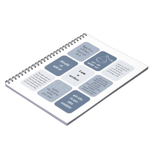 Ich bin Autor Motivierend Zitate Notizblock (Linke Seite)