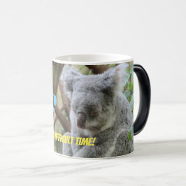 Ich bin AWAKE! Niedlich schlafend koala Bär mit Pr Verwandlungstasse