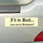 Ich bin Bach… Autoaufkleber (Auf Auto)