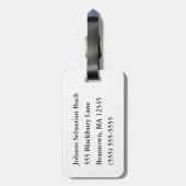 Ich bin Bach Gepäckanhänger (Rückseite vertikal)