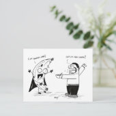 "ICH BIN BANANA-MAN!" Postkarte (Stehend Vorderseite)