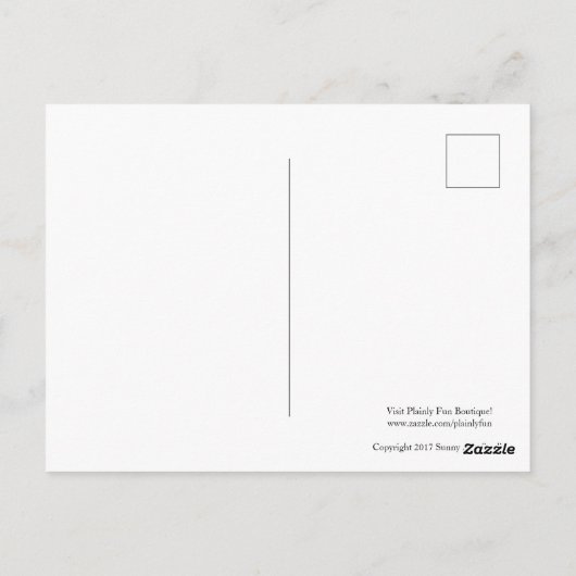 "ICH BIN BANANA-MAN!" Postkarte (Rückseite)