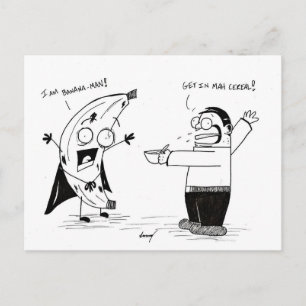 "ICH BIN BANANA-MAN!" Postkarte