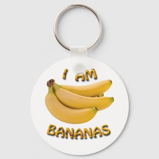Ich bin Bananen Basic Round Button Schlüsselanhäng Schlüsselanhänger (Vorderseite)