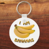 Ich bin Bananen Basic Round Button Schlüsselanhäng Schlüsselanhänger (Vorderseite)