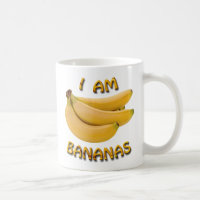 Ich bin Bananen Classic White Coffee Tasse
