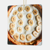 Ich bin Bananen für dich | Banane Creme Pie Christ Keramikornament (Links)