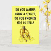 Ich bin Bananen für dich Karte (Gelbe Blume)