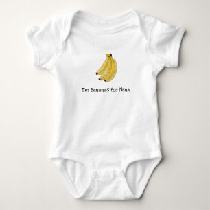 Ich bin Bananen für Nana Baby Strampler