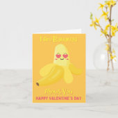 Ich bin Bananen über dich Valentinstag-Urlaubskart Karte (Gelbe Blume)