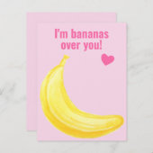 Ich bin Bananen über dir - Niedliches Klassenzimme Postkarte (Vorne/Hinten)