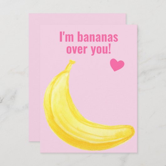 Ich bin Bananen über dir - Niedliches Klassenzimme Postkarte (Vorne/Hinten)