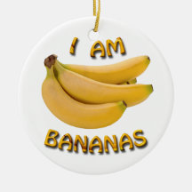 Ich bin Bananen zweiseitige Weihnachtsschmuck