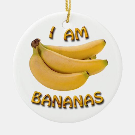 Ich bin Bananen zweiseitige Weihnachtsschmuck (Vorne)
