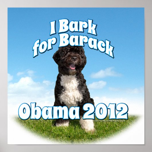 Ich bin Barack, aber der erste Hund Obama Poster (Vorne)