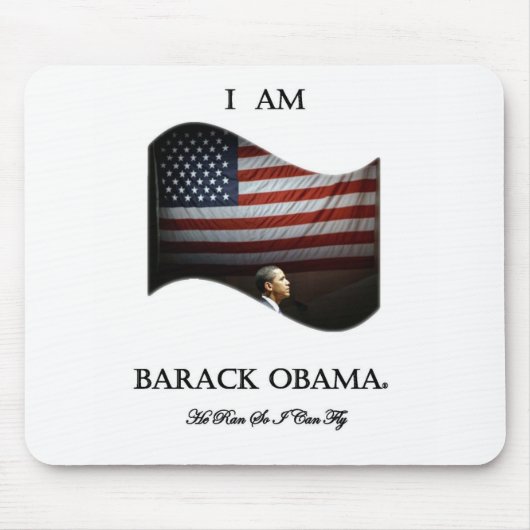 Ich bin Barack Obama (Farbe) Mousepad (Vorne)