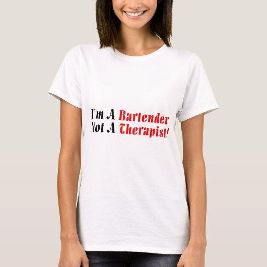 Ich bin Barkeeper T-Shirt (Vorderseite)