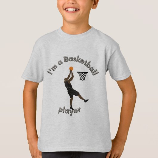 Ich bin Basketballspieler T-Shirt (Vorderseite)
