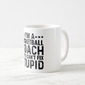 Ich bin Basketballtrainer, aber ich kann den Dummk Kaffeetasse (VorderseiteRechts)