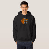 Ich bin Basketballtrainer wie ein regelmäßiger Bas Hoodie (Vorne ganz)