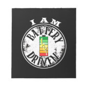 Ich bin batteriebetrieben notizblock (Vorderseite)