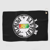 Ich bin batteriebetriebenes Golfhandtuch (Horizontal)