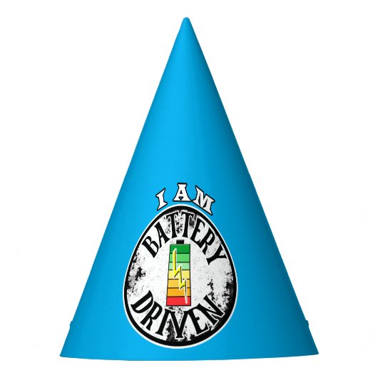 Ich bin batteriebetriebenes Party Partyhütchen (Vorderseite)