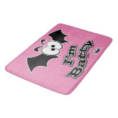 Ich bin Batty Crazy Eyes Badematte (Schrägansicht)