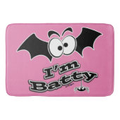 Ich bin Batty Crazy Eyes Badematte (Vorderseite)