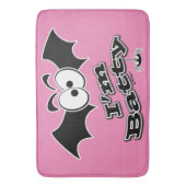 Ich bin Batty Crazy Eyes Badematte (Vorderseite Vertikal)