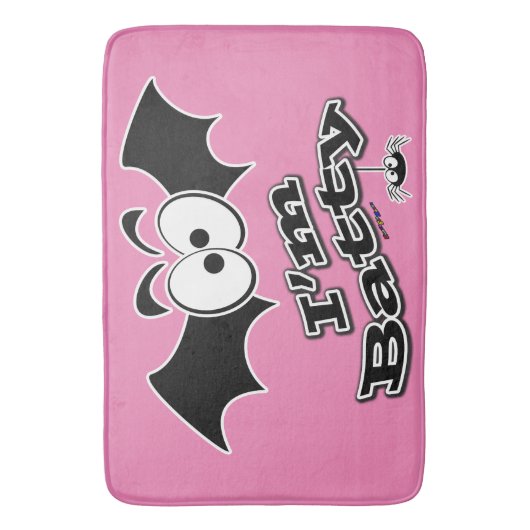 Ich bin Batty Crazy Eyes Badematte (Vorderseite Vertikal)