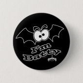 Ich bin Batty Crazy Eyes Button (Vorderseite)