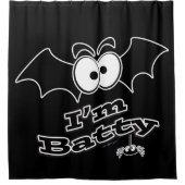 Ich bin Batty Crazy Eyes Duschvorhang (Vorderseite)