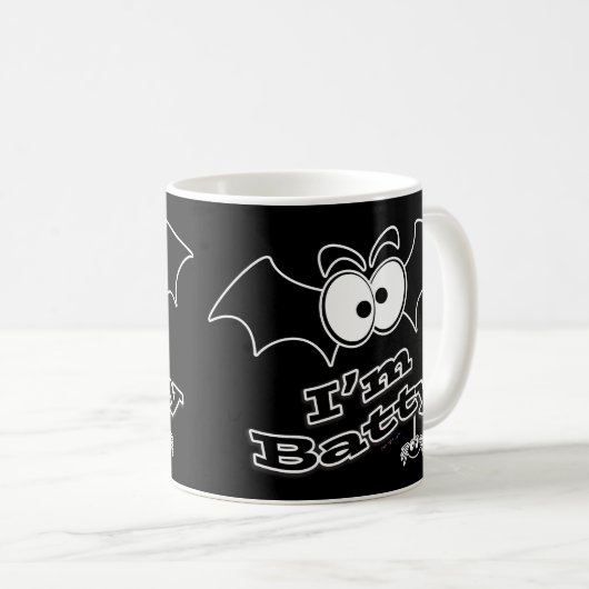 Ich bin Batty Crazy Eyes Kaffeetasse (VorderseiteRechts)