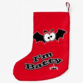 Ich bin Batty Crazy Eyes Kleiner Weihnachtsstrumpf (Rückseite)