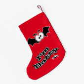 Ich bin Batty Crazy Eyes Kleiner Weihnachtsstrumpf (Rückseite (Hängend))
